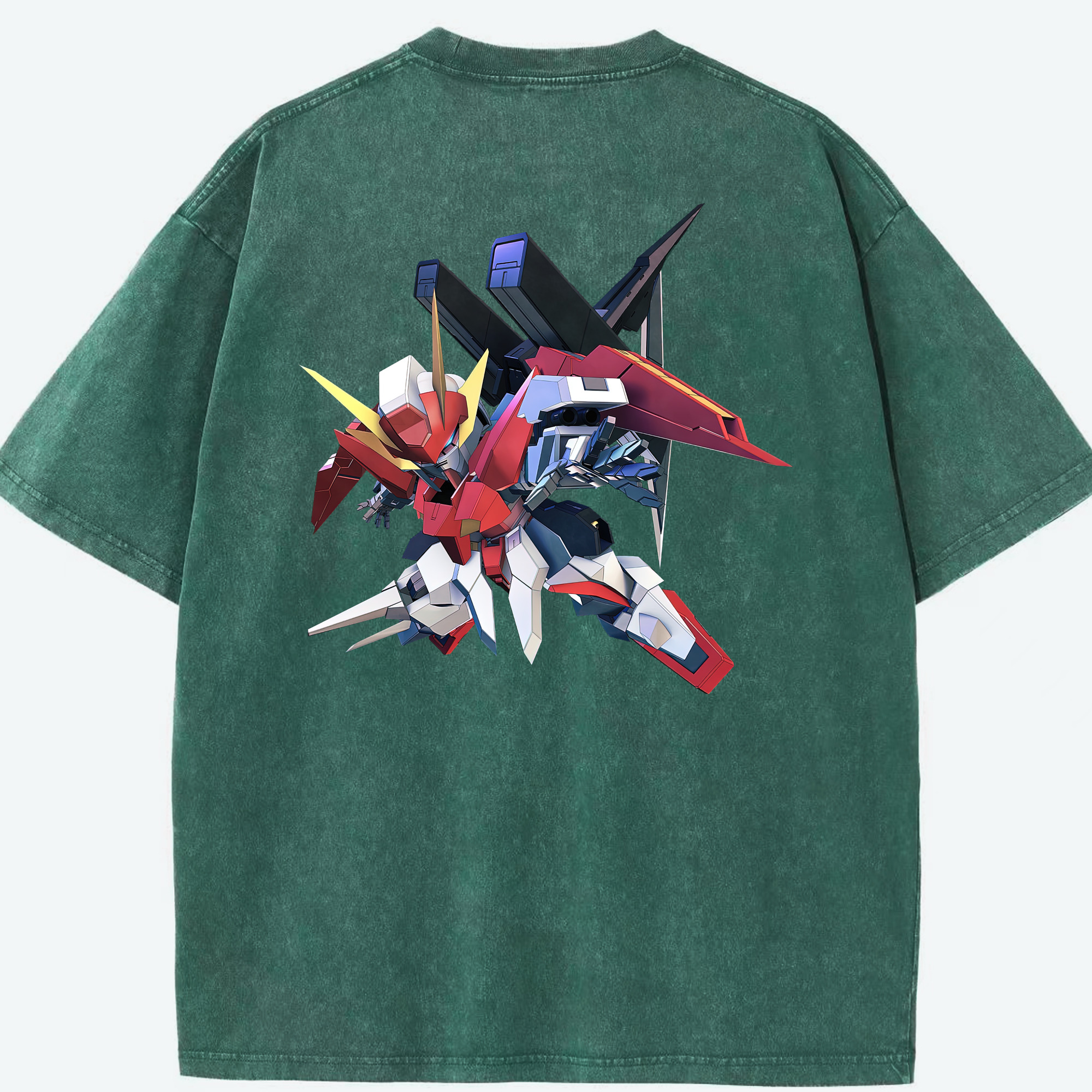 （画像用） 機動戦士ガンダム Mobile Suit Gundam 綿100% ヴィンテージ風 半袖Tシャツ（背面プリント）